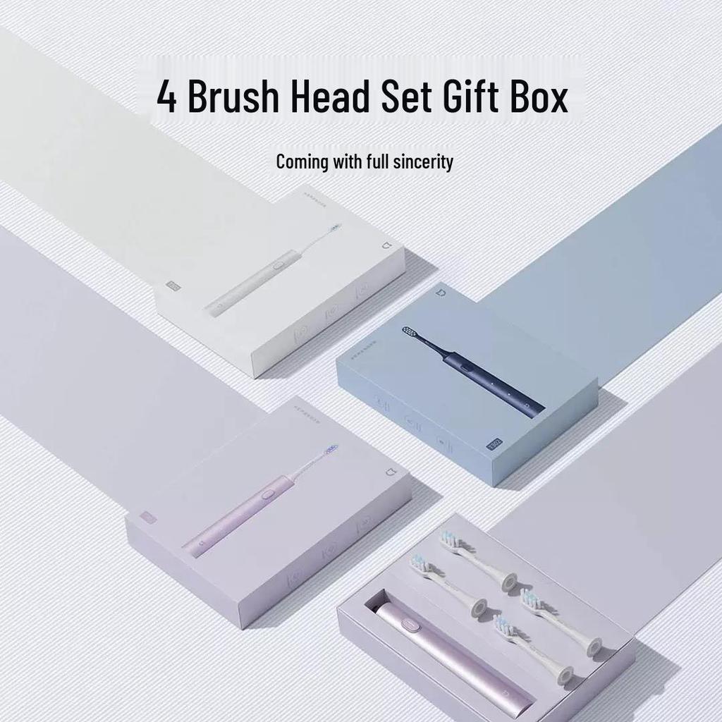 Mijia T302 Schallzahnbürste: Wasserdicht, Induktives Laden mit 4 Bürstenköpfen, Ideal für Studenten.