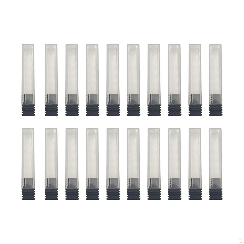 20 Pieces Drill Bit Holder Grinding Head Storage Box Compact Portable Home Salon Use Empty Manicure