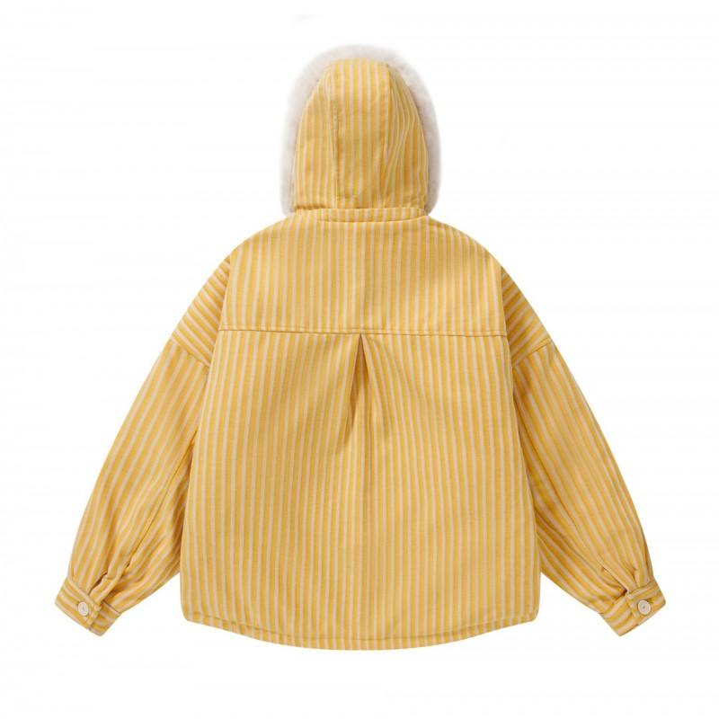 American Retro Cartoon Cat Embroidered Detachable Hood Winter Warm Cotton Coat Men Women