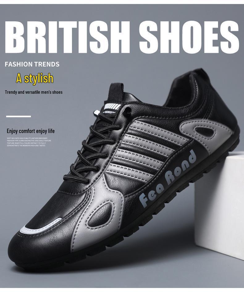 Men's Plus Size Non-Slip Slip-On Casual Sneakers for Spring & Autumn