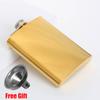 Colorful 8oz Stainless Steel Hip Flask With Free Funnel Whiskey Wine Bottle Retro Alcohol Pocket Flagon Portable Drinkware New