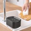Liquid Soap Dispenser Detachable Double Layer Drainage Design Smooth Dispensing Press Type Manual Soap Dispenser Kitchen Supply