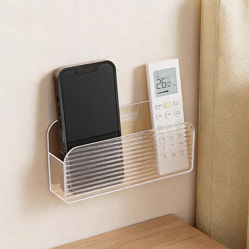 Klarer Kunststoff-Fernbedienungshalter Für Wandmontage Aufbewahrungs-Organizer Leicht Zu Reinigen Multifunktionale Box