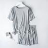 Summer New Pajama Set Women's Modal Short Sleeve Shorts Two Piece Set Ladies Solid Loose Large T-shirt Homewear Women Shirt