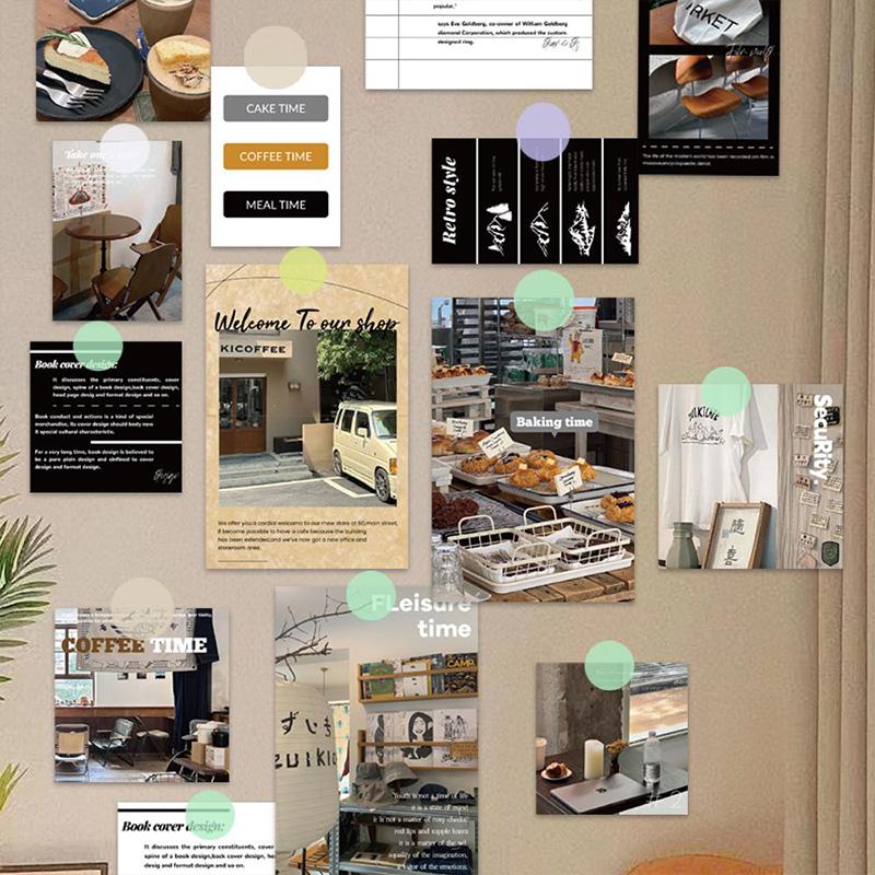 15pcs/set INS Postcards Vintage Decorative Card Photo Props Diy Wall Background Home Decoration Bedroom Wall Sticker Posters