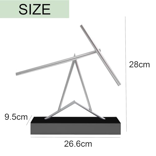 Asdays Swinging Sticks Object, Interior Decor, Tabletop Perpetual Motion Mobile, Permanent Kinetic Art (Type A)