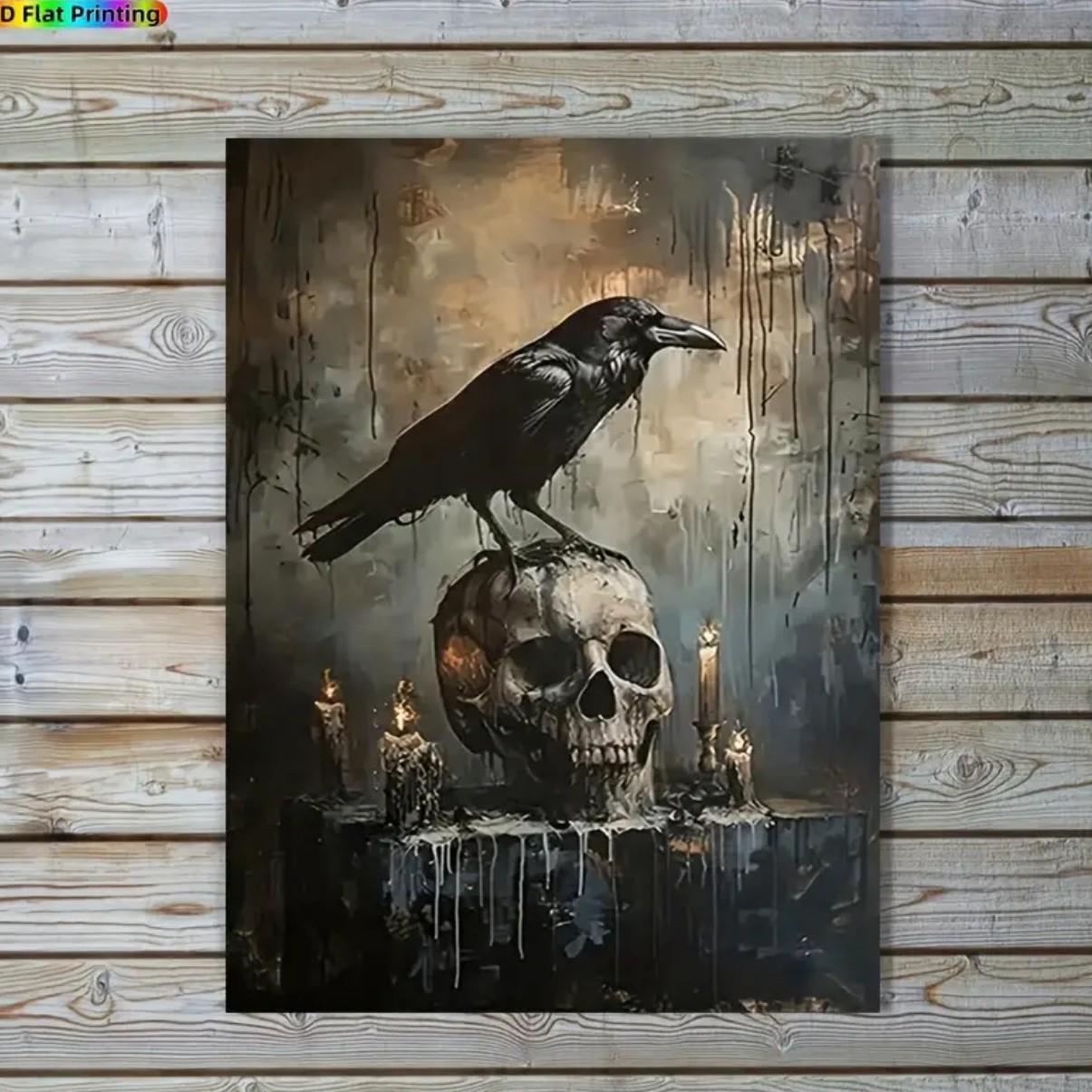 

Retro Frameless Canvas Painting with Pine Wood Frame – Decorative Wall Art 20x25