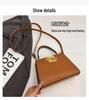 Kelly Bag: Elegant Retro Shoulder & Crossbody Handbag with Solid Color for Commuting