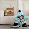 T-Die Powerpuff-Zeichentrick-Mädchen Kissenbezug Kissen Zimmer Schlafzimmer Kopfteil Sofa Wohnzimmer Rückenlehne Nickerchen Zeit Kissenbezug