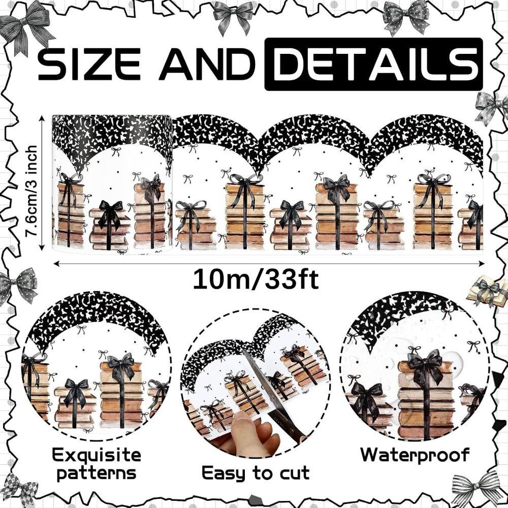 10m Classroom Border Trim Waterproof Decorative Border Sticker Classroom Decorating