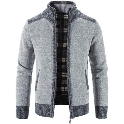 Autumn Winter Men's Plush Thick Sweater Loose Casual Cardigan Sweater Jacket