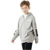 PUMA Sweatshirt Comfortable Casual Fleece Lined Hooded Zippers Long Sleeved Light Mixed Gray 676346-04
