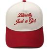 Literally Just a Girl Embroidery Color Matching Truck Driver Hat Fun Shade Daddy Hat