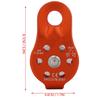 26KN Aluminium Alloy Heavy Duty Single Swivel Rope Pulley Block for 12mm Rope Climbing