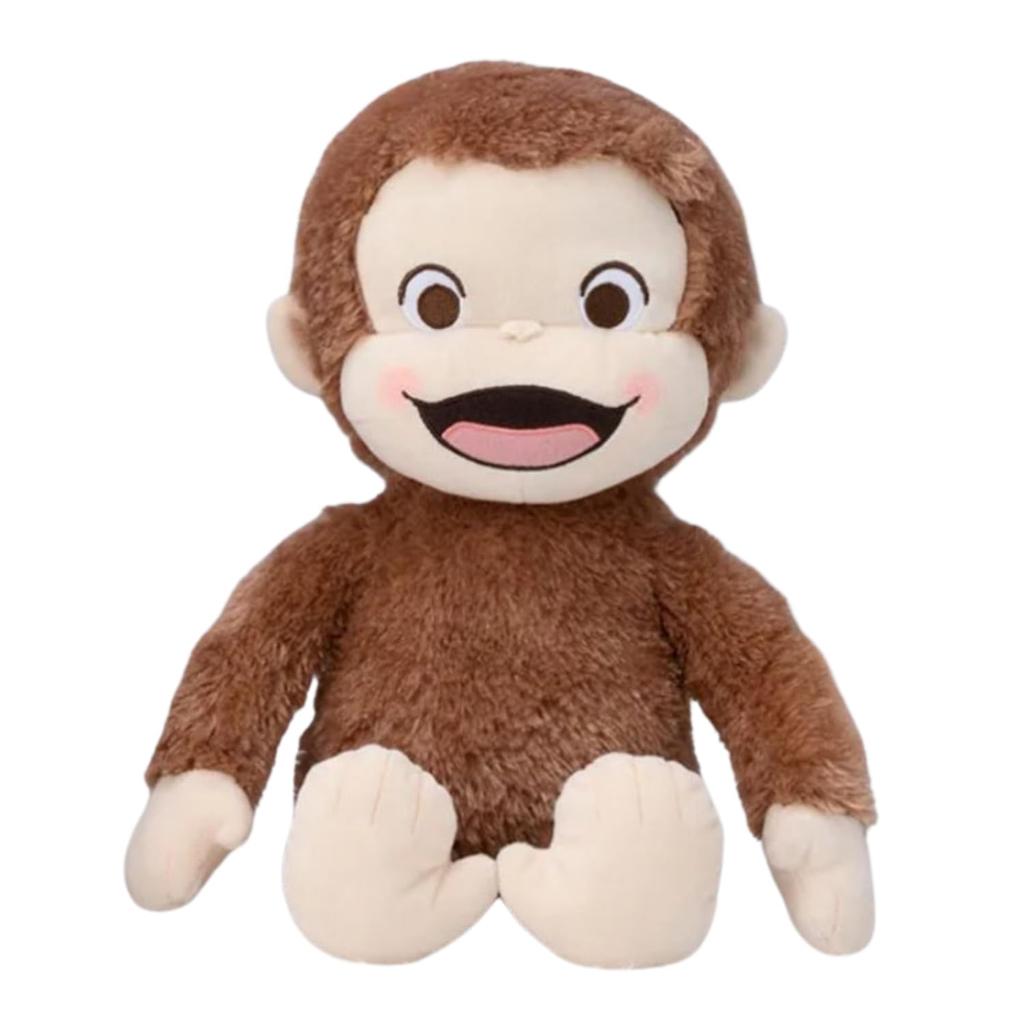 Curious George Red Cheeks Large Plush Pure Kira 2 30cm Toy, Ver., Types, Approx. (Mouth Open)