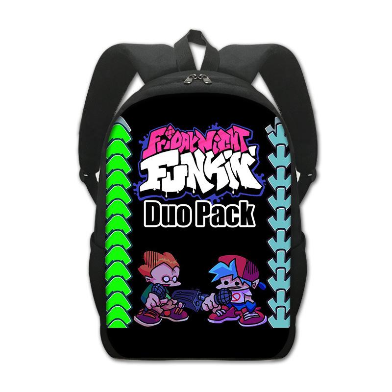 Fridaynightfunkin Large Capacity Student School Bag Printed Backpack Creative Backpack