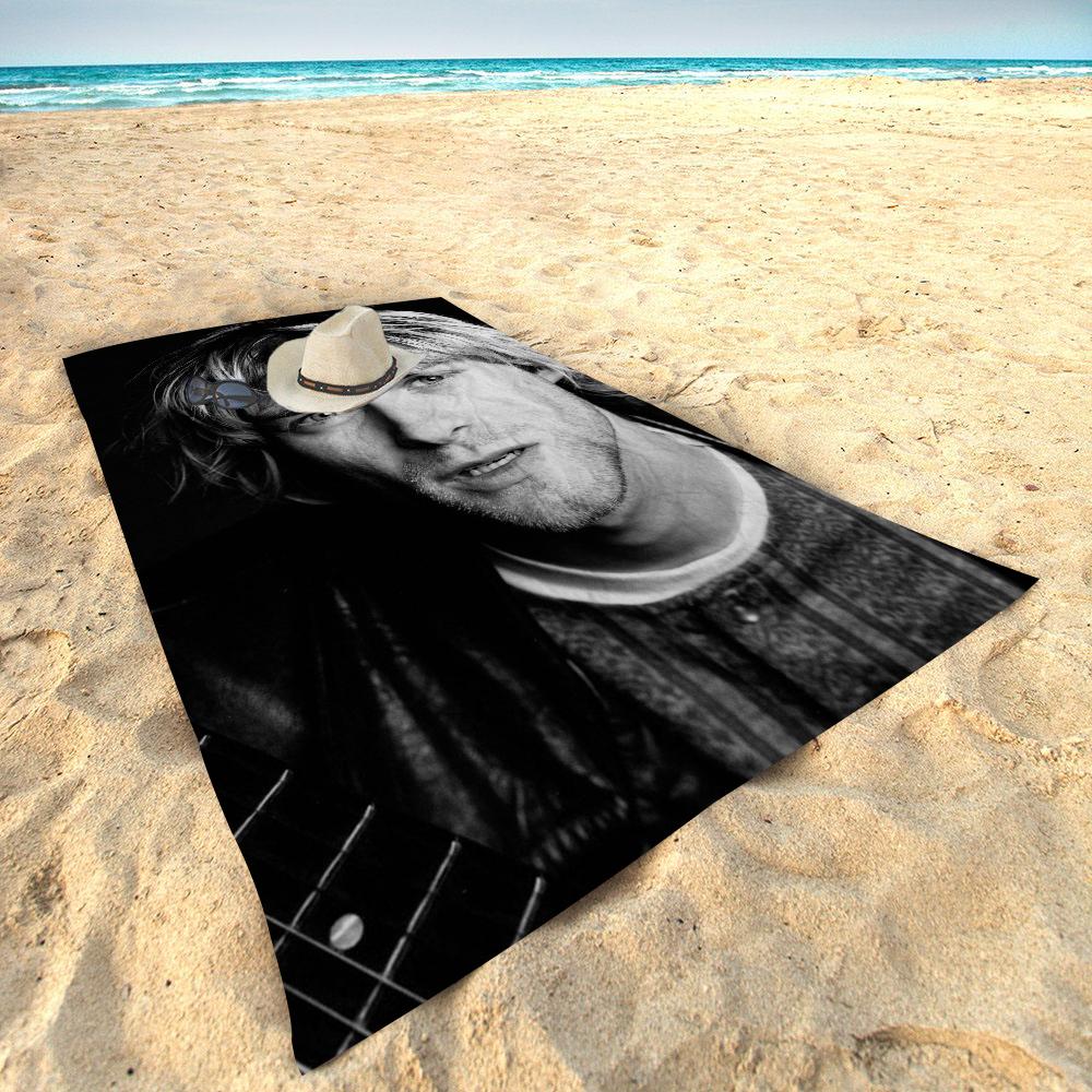 Singer K-Kurt C-Cobain Beach Towel For Kids Bath Towel Pool Towel Vacation Gift Picnic Towel Party Gift