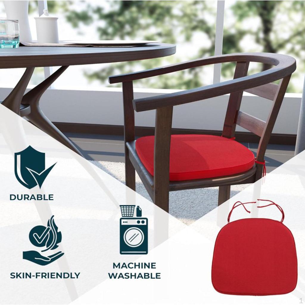 Chair Cushion Pad Soft Comfortable 2" Thick Indoor Seat Removable Washable Cover for
