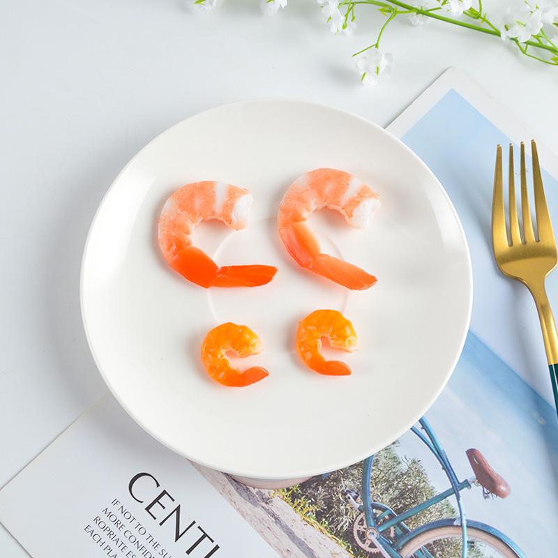 PVC Shrimp Keychain Props - Funny Kitchen & Dining Toy Models