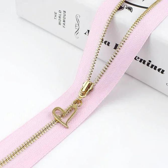 3Pc Meetee 15-70cm 3# Metal Zippers Auto Lock Zip for Clothes Purse Pocket Zipper Closures Repair Kit DIY Bag Sewing Accessories