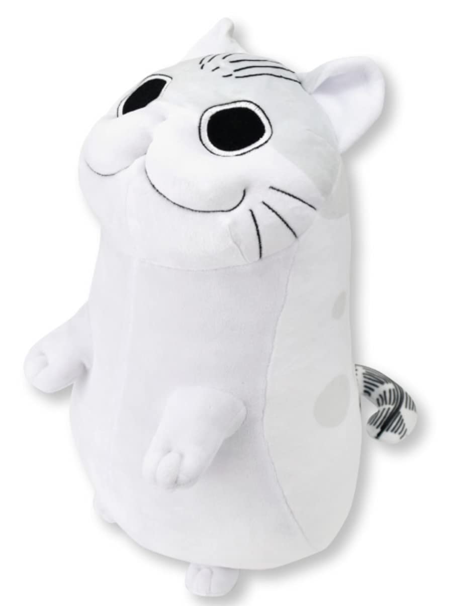 

At night with the cat Kyurga BIG stuffed toy 3
