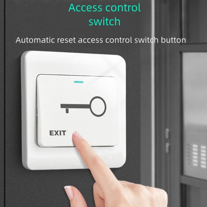 Concealed Installation Door Switches Button Plastic Access Control Switches Door Entry Button for Door Access Control