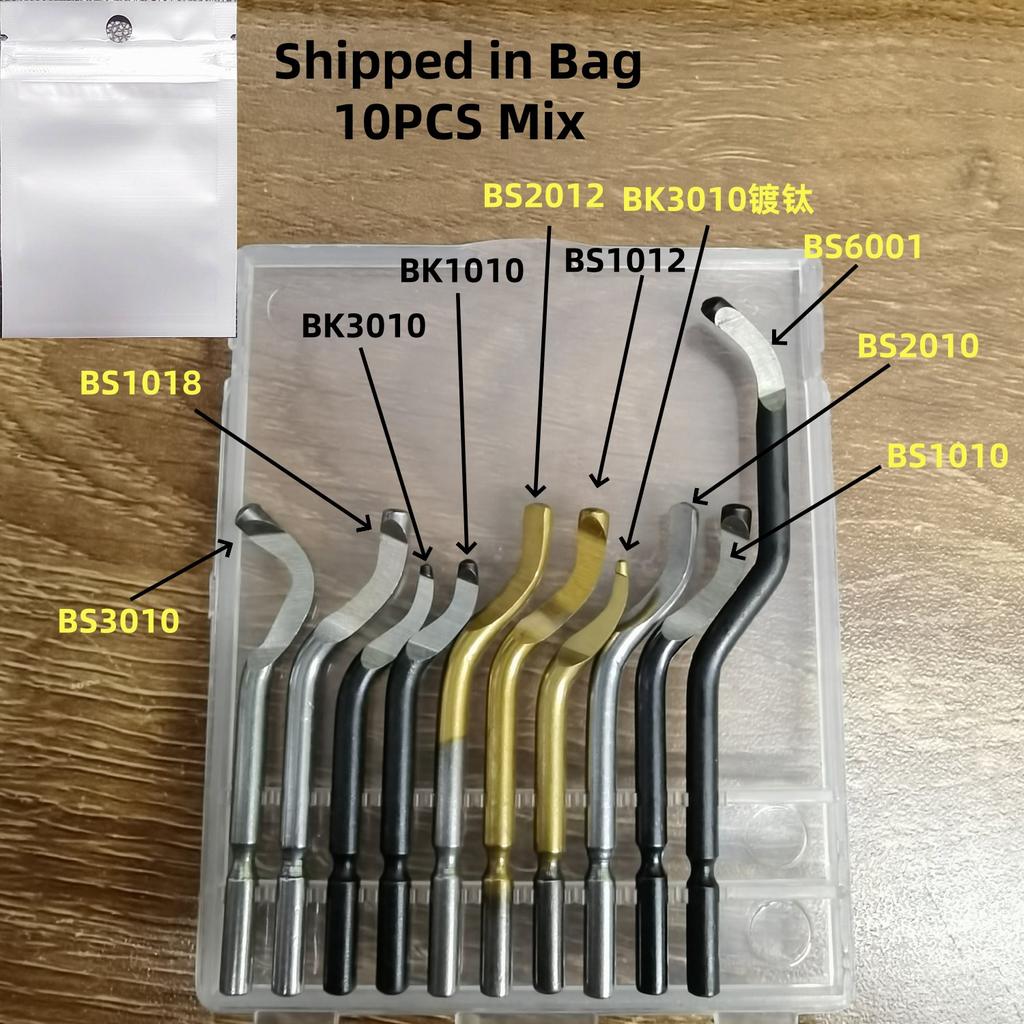 Deburring Tool with 10 High Speed Steel BS1010 Blades Precision Edge Burr Removal on 3D Printing Plastics Resin Art Metal Work