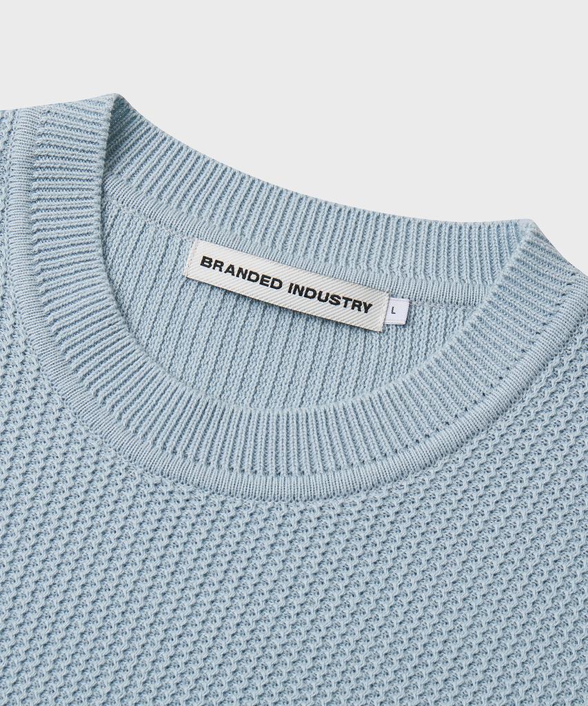 Beulaendideu Hard Twist Holiday Round Knit [Sky Blue]