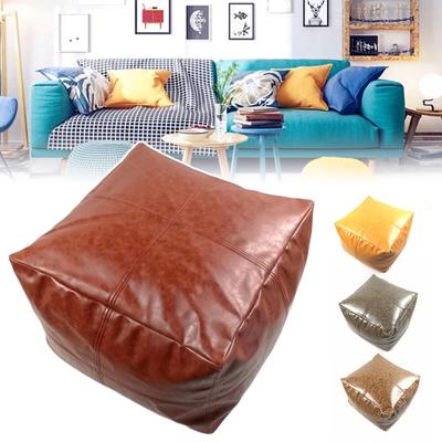 Nordický styl hovězí kůže kožený polštář marocký puf obývací pokoj balkon dekorace futon nečalouněná pohovka tatami