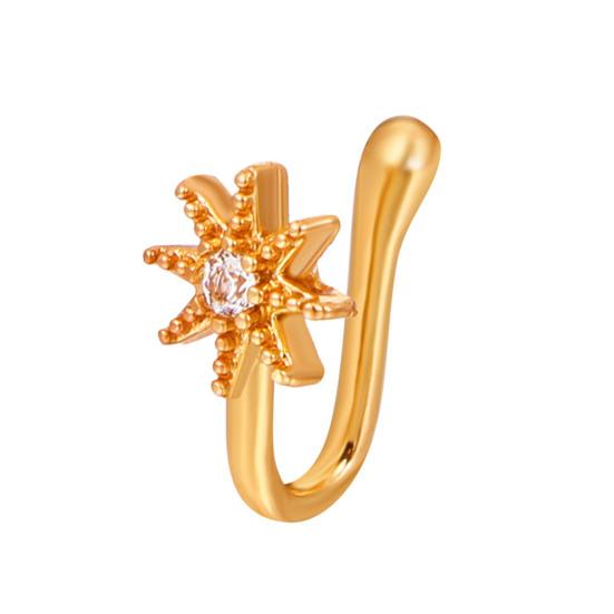 Stylish Fake Nose Ring All Match Shape Female U