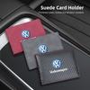 Car Styling Driver License Bag Wallet ID Card Storage For Volkswagen VW GTI Golf Amarok T5 Phaeton Teramont ID3 Tiguan T-Cross Oz5