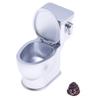 1Set 1:12 Dollhouse Miniature Simulation Toilet W/Poo Flushing Sound Bathroom Model Decor Toy Doll House Accessories
