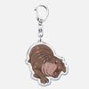 Funny Baby Hippo Cute Keychains Keyring for Accessories Bag Moo Deng Meme Pendant Keyring Jewelry Fans Gifts