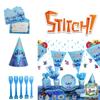Stitch Theme Party Supplies Set Blue Lilo And Stitch Birthday Decorations