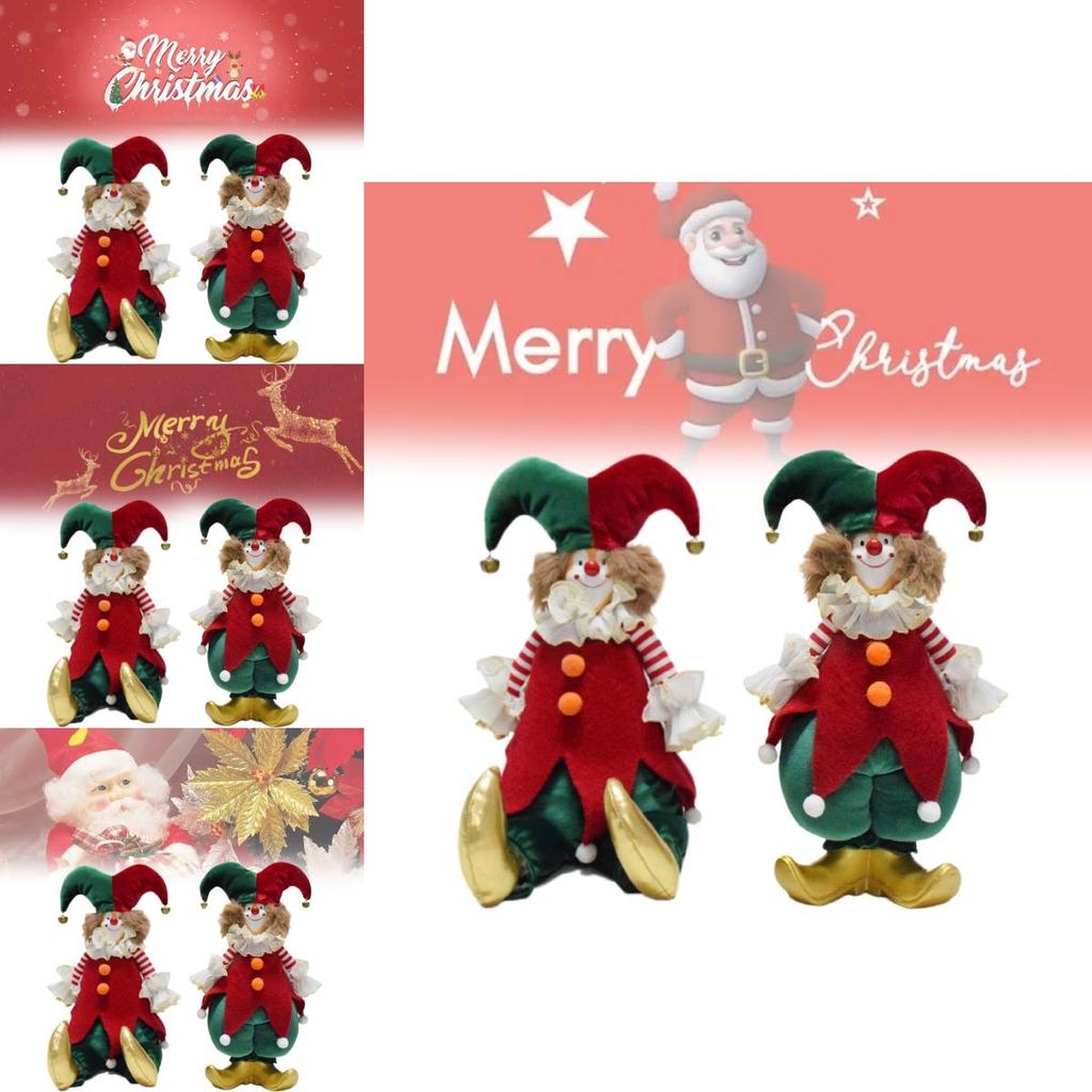 Charming Clown Figurine For Christmas Festivities Beautifully Handmade For Joyful Decor