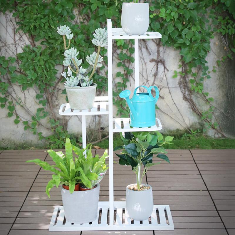 Miling Indoor Iron Flower Stand with Wheels