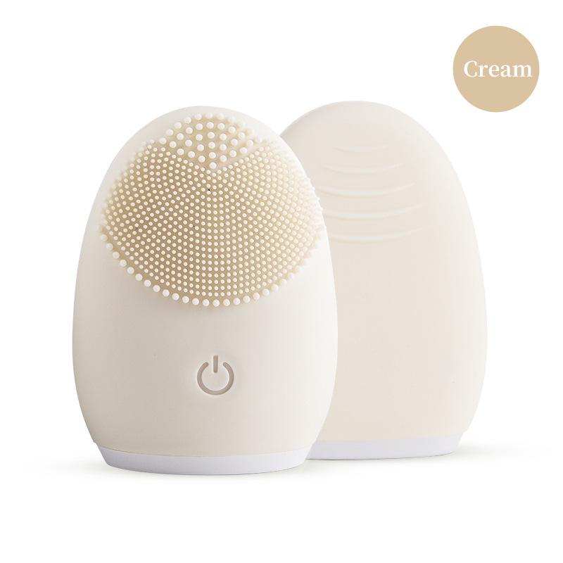 Electric Facial Cleansing Brush for Women - Soft Silicone Makeup Remover & Massager