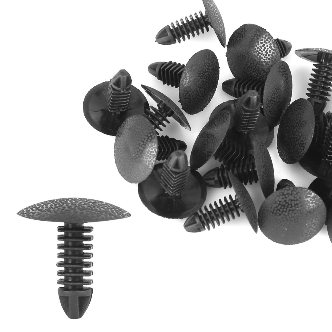 uxcell Bolt Rivet Fastener 4mm Hole Diameter Plastic Fender Bumper 16x15mm чёрный