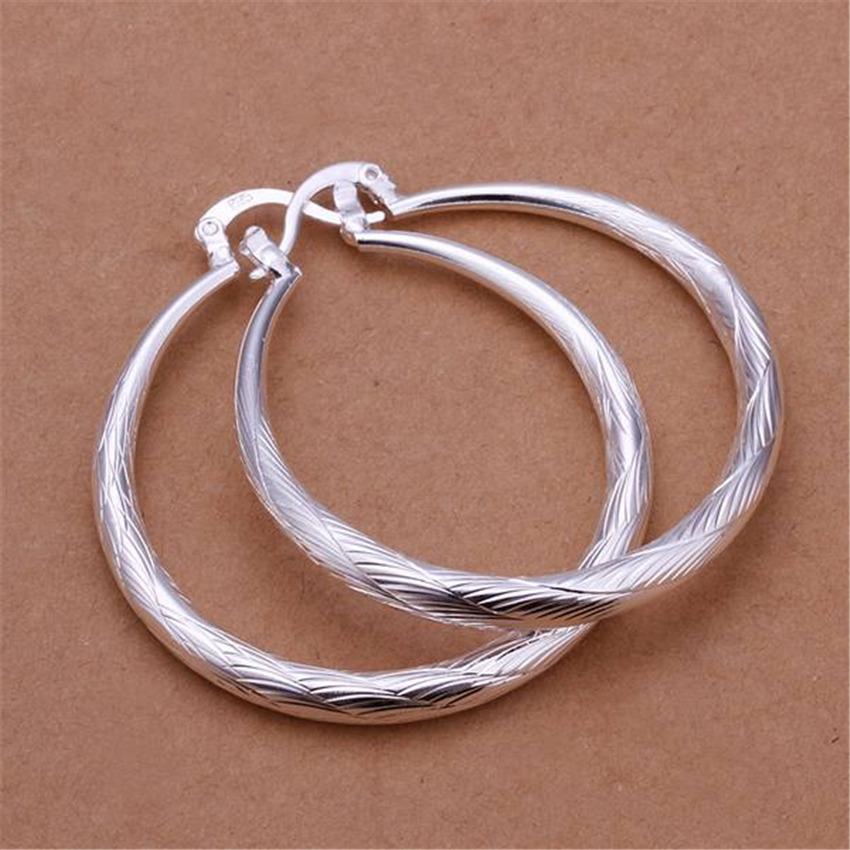 NEW ARRIVE Hot Sale Silver Earring Jewelry Plated Women Lady Retro Hook Wedding Party Best Gift