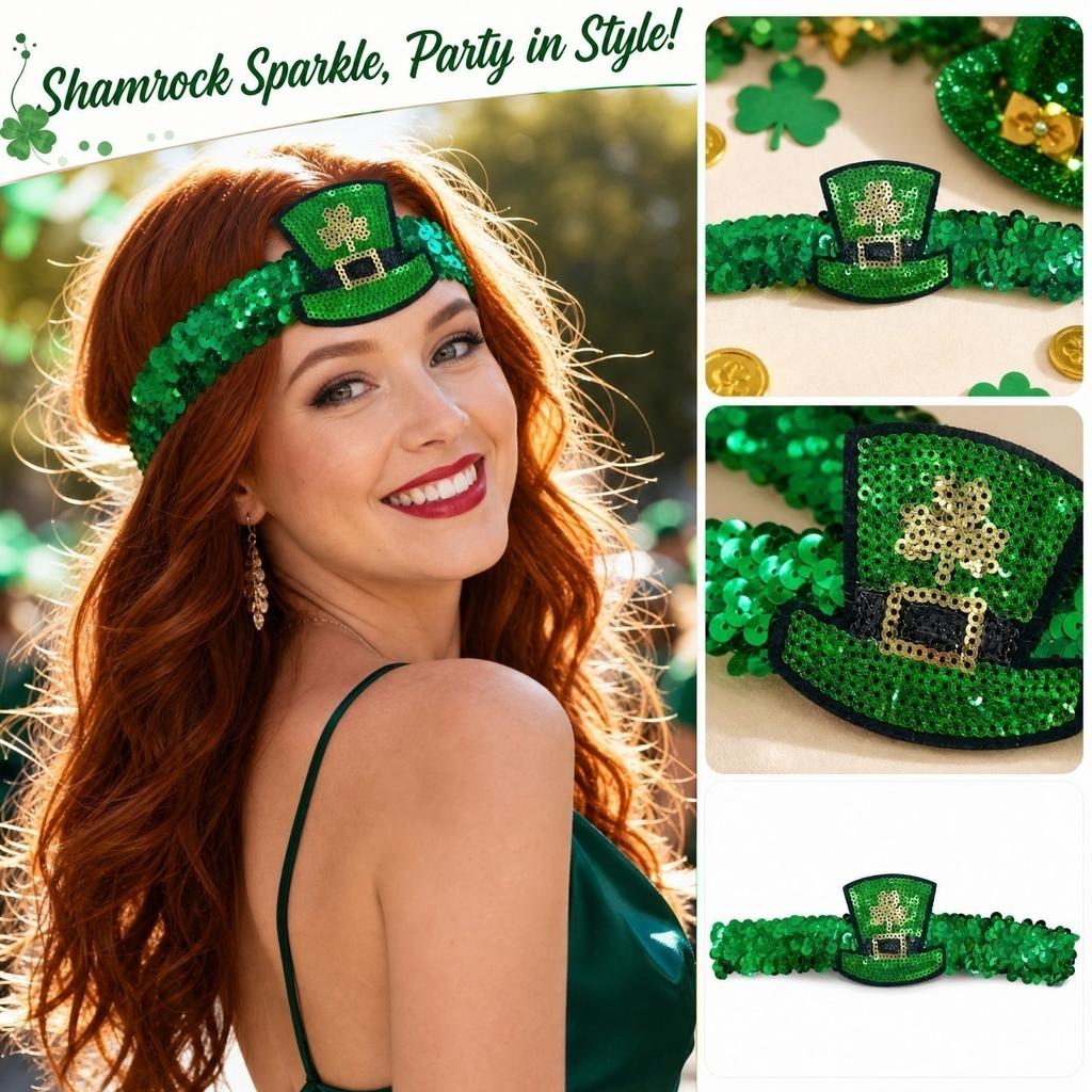 Sequin Set with Sequin Headband for Party