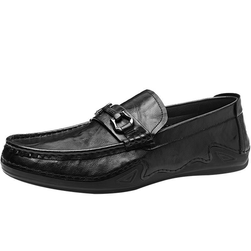 HLA Men s Vintage Slip-On Loafers 44 чёрный