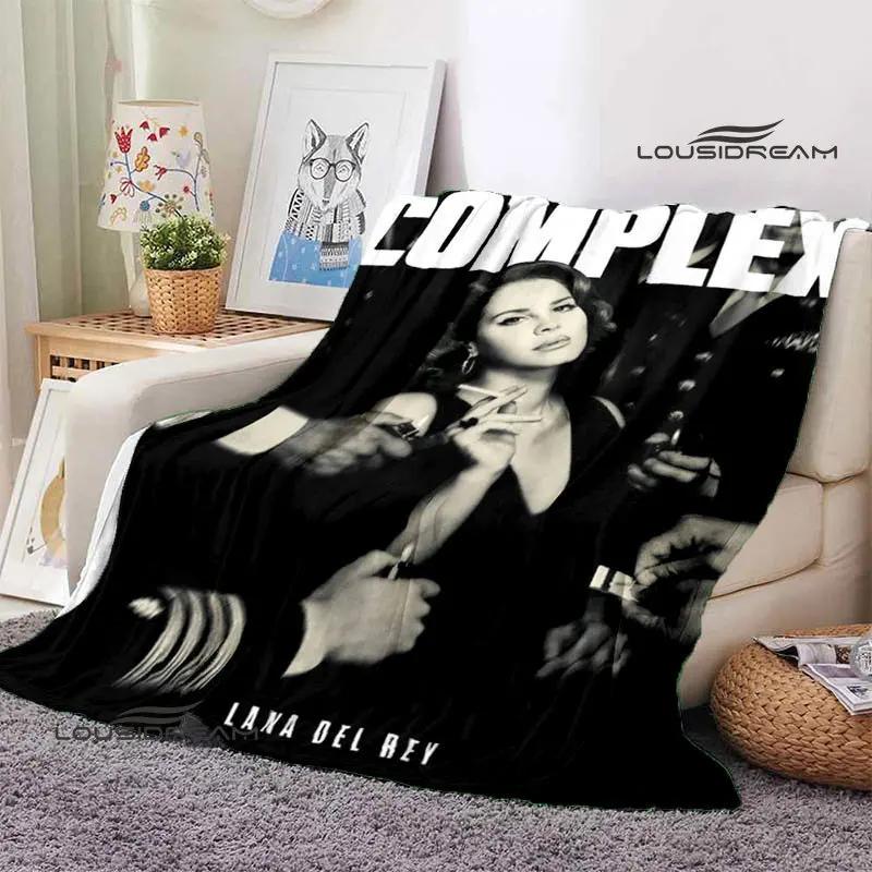 Lana Del Rey Retro Printing blanket Children's Warm Flange Home travel bed linings Birthday Gift