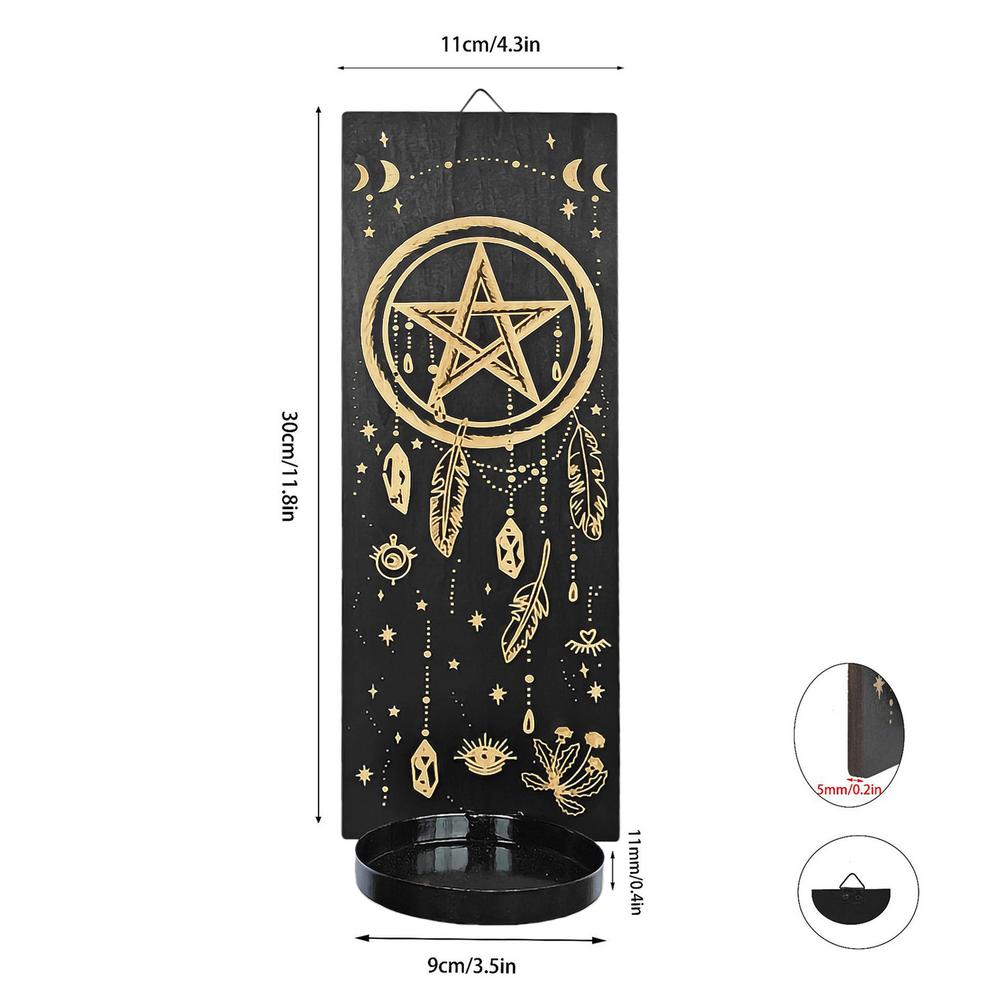 

Настенный подсвечник Деревянный настенный подсвечник Настенный подвесной подсвечник Украшение для дома Для свадьбы Рождества Свадьбы