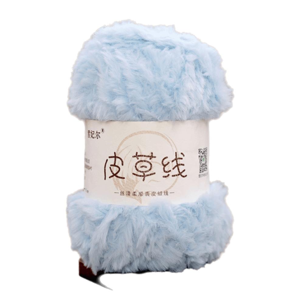 Long Plush Faux Fur Yarn Thickness Knitting Yarn Thread New Fluffy Mink Yarn  DIY Crocheting Hat