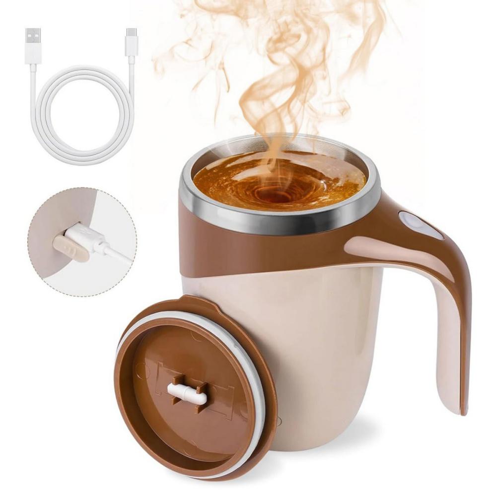 Stainless Steel Automatic Stirring Coffee Cup USB Charging