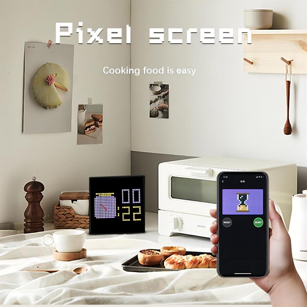 Controlo por Aplicação Bluetooth Display de Matriz de Pixels LED Inteligente Luz Noturna RGB DIY Display de Arte Para Decoração de Sala de Jogos Moldura de Animação Legal