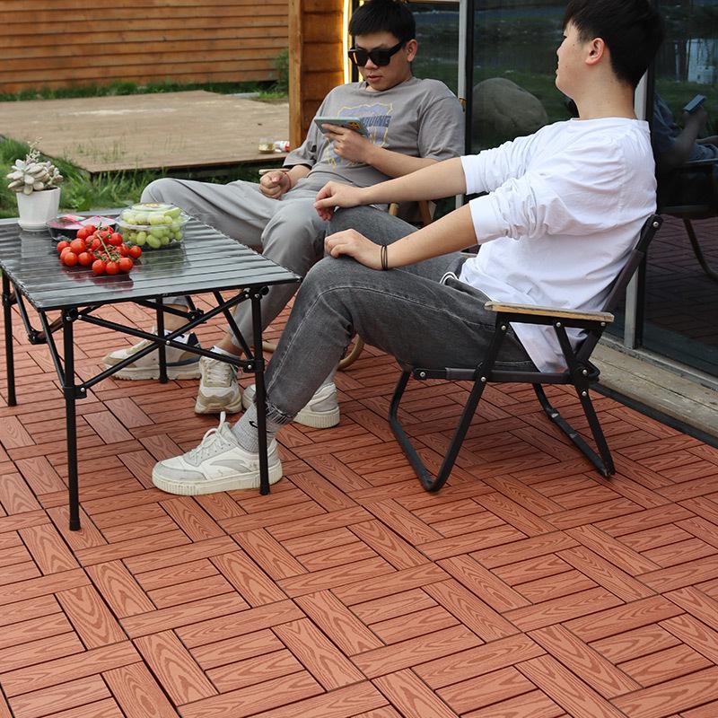 Premium WPC Outdoor Flooring: Anti-corrosion, Anti-slip, Easy Assembly for Patio, Balcony, Courtyard.