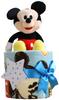 Disney Diaper Baby Shower Face Mickey Mouse Plush Pampers Tape Small Cake, Gift, Towel, Toy, Blue, Boy, Type,