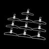 10 Mini Hangers White Coat Dress Doll Plastic Clip Hangers For Doll Wardrobe