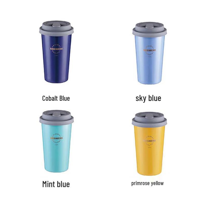 SIEGWERK 350ML Enamel Double-Wall Stainless Steel Coffee Cup